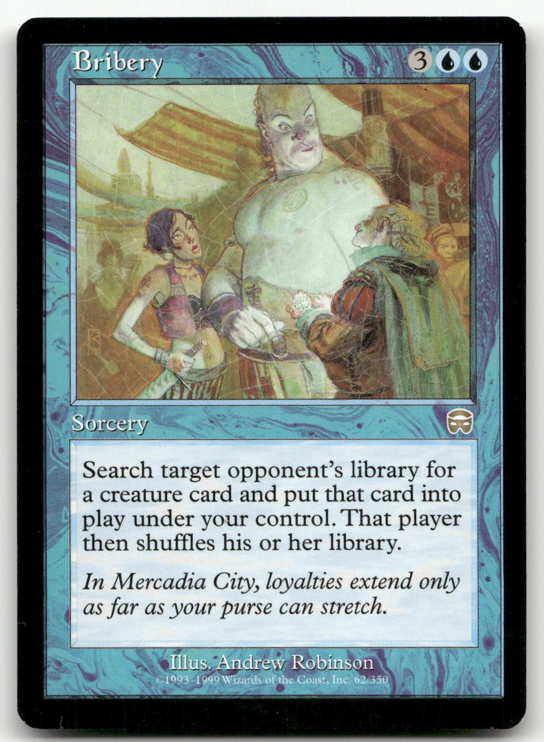Bribery #62 (NM) Mercadian Masques MMQ Magic MTG