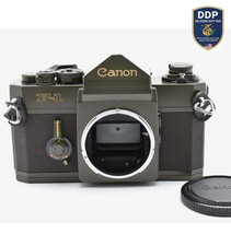 Read  Exc 5 Canon F-1 Olive Drab 35mm SLR Film Camera Body Limited From JAPAN
