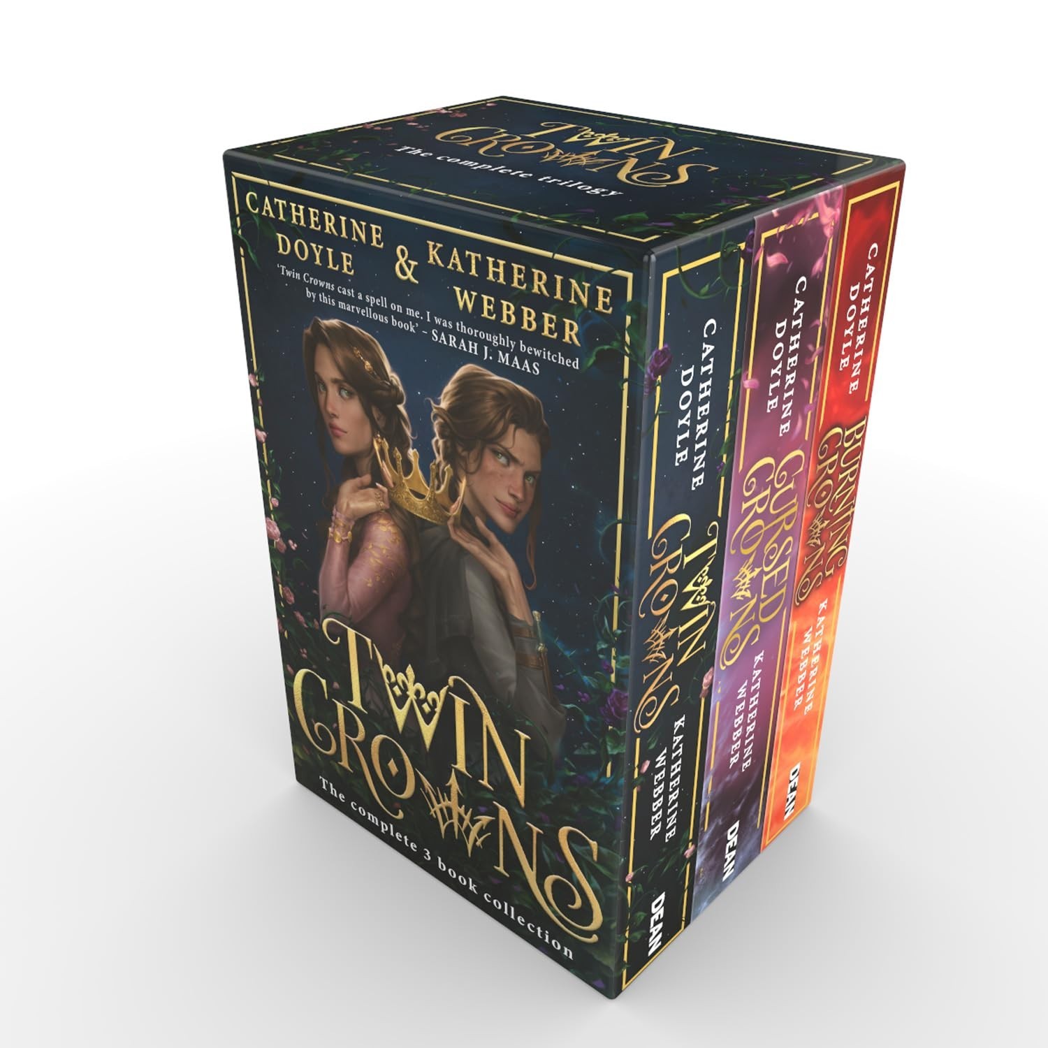 Twin Crowns 3 Books Set by Catherine Doyle Katherine Webber Burning Crowns