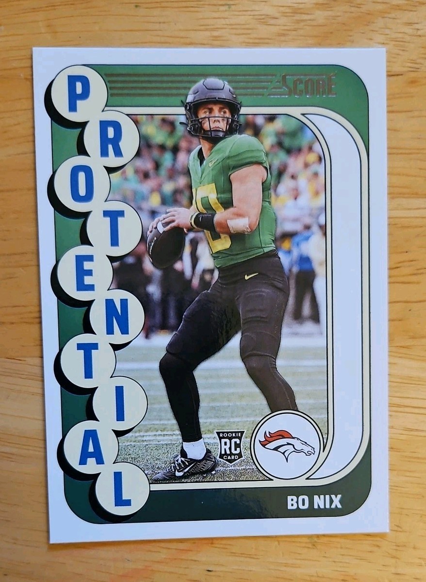 2024 Panini Score Bo Nix Protential #11 RC