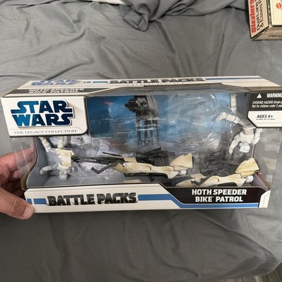 Star Wars The Legacy Collection Battle Packs Hoth Speeder Bike Patrol New