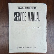 VINTAGE YAMAHA YC-25D COMBO ORGAN SERVICE MANUAL