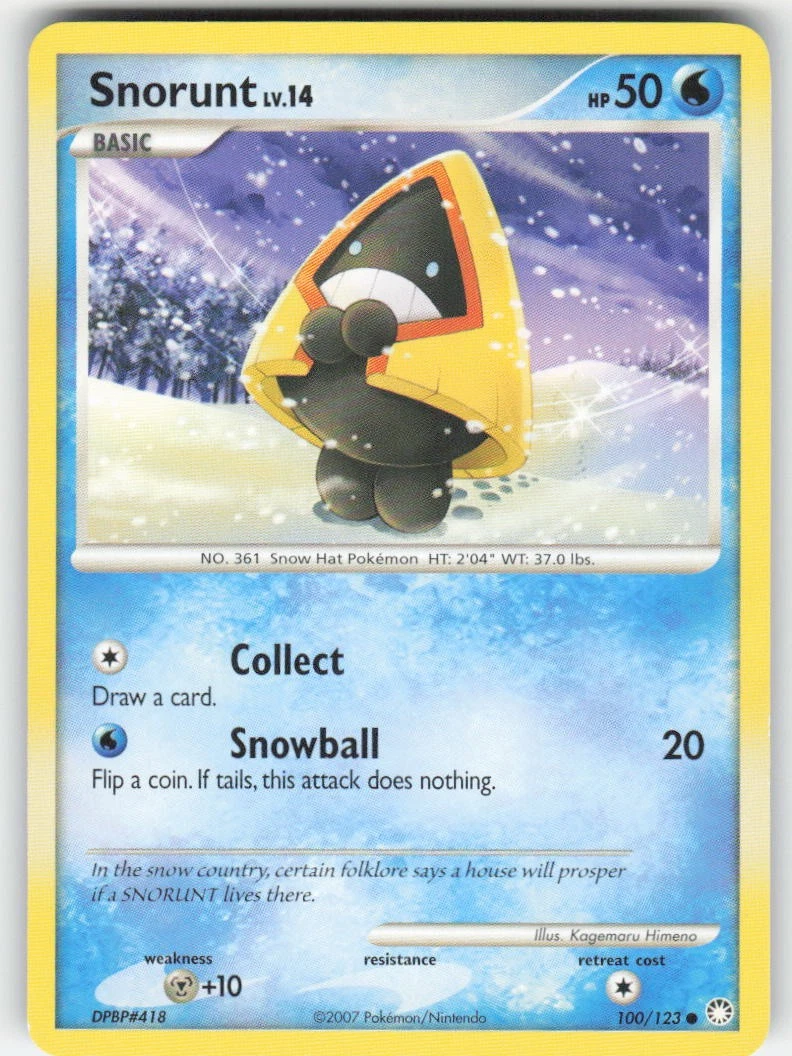 Pokemon TCG Mysterious Treasures Snorunt #100/123