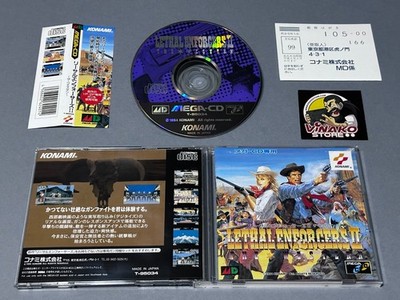 Lethal Enforcers II Sega Mega CD NTSC-J Spinecard + Reg.card