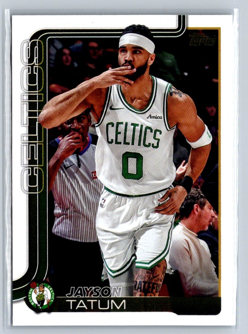 2025 Topps Basketball Jayson Tatum Celtics Golden Mirror SSP No. 1