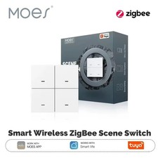 MOES Tuya ZigBee Scene Switch 4 Gang Wireless 12 Push Button Controller