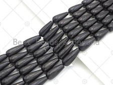 Top Quality Teardrop Shape Shungite, Smooth Shungite, Genuine Shungite Beads