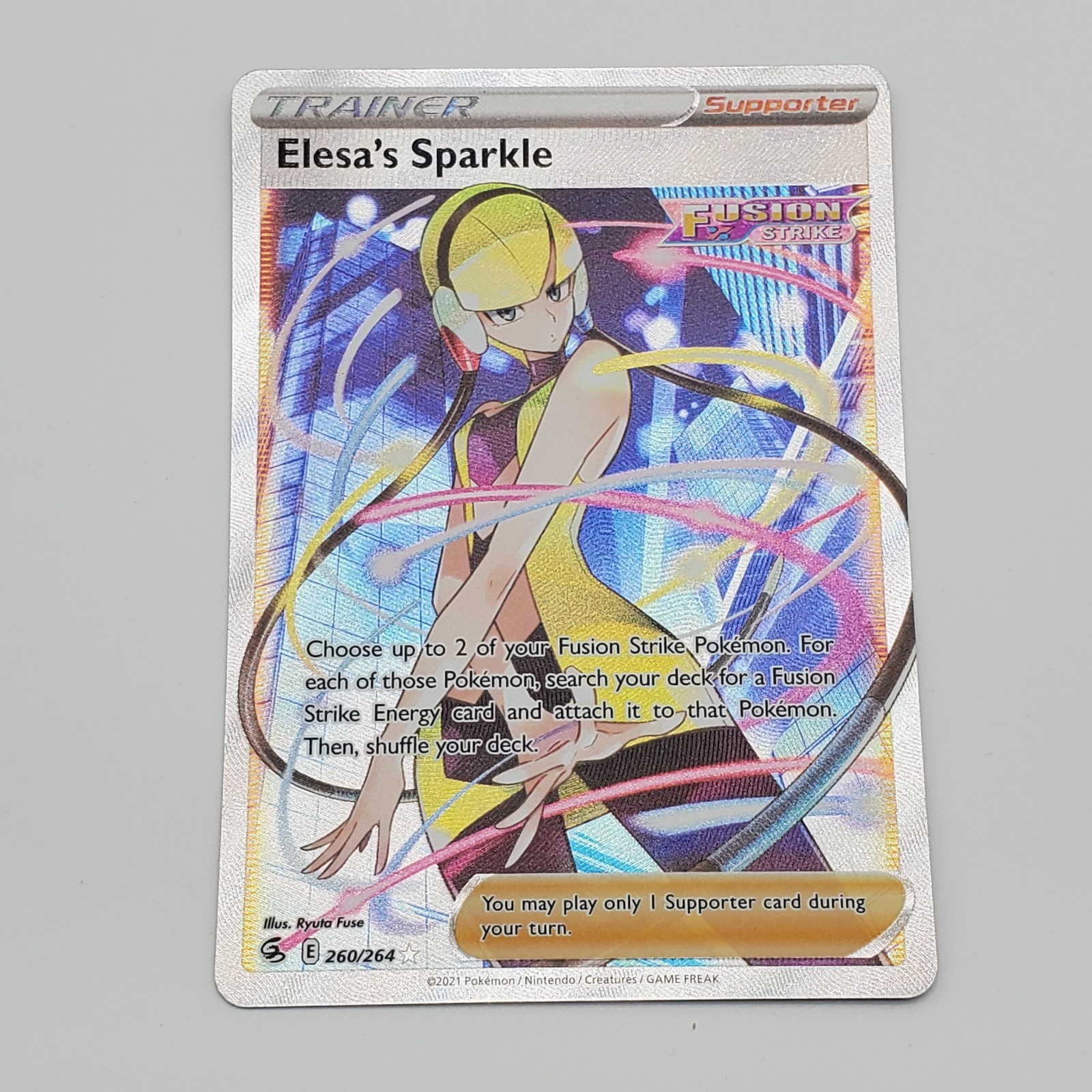Elesa's Sparkle 260/264 Ultra Rare Full Art SWSH08: Fusion Strike NM Pokemon