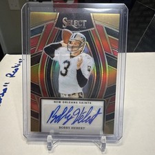 2023 Select Bobby Hebert Auto /75 Saints 🔥 SSP SP HOF QB