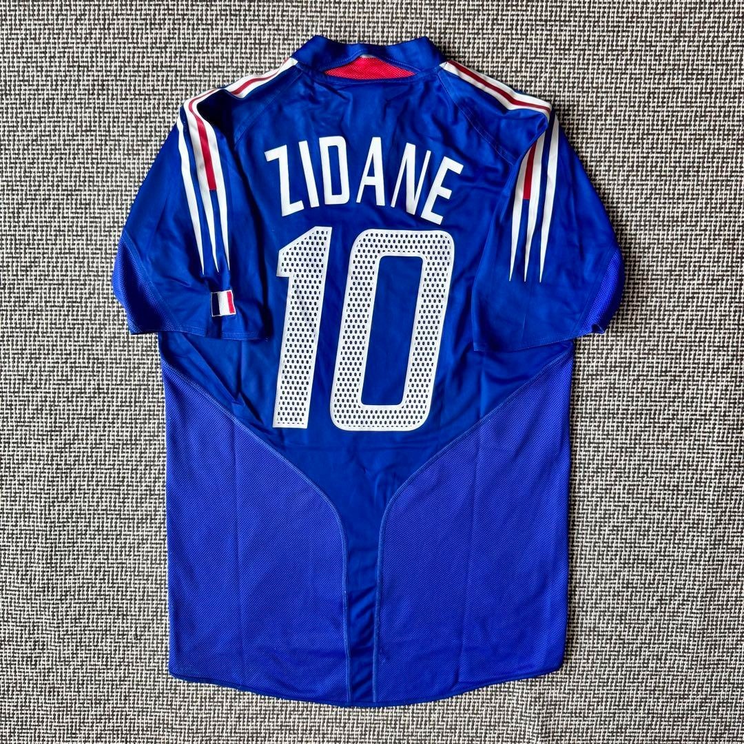 adidas フランス代表 ZIDANE 10 XLジャージ　サイン入り adidas フランス代表 ZIDANE 10 XLジャージ サイン入り adidas