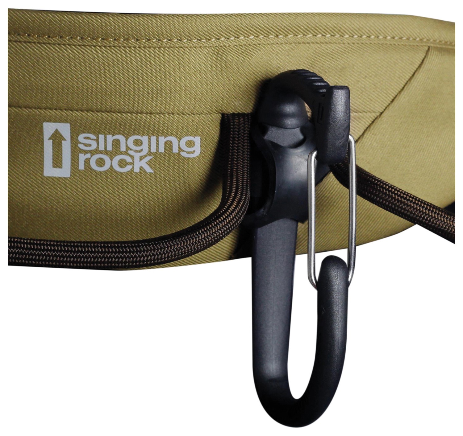 Singing Rock Onyx MD Climbing Harness - Durable Olive Nylon - Steel Gear Loop 19190₽
