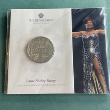 UK £5 Royal Mint Music Legends BU Five Pound Coin - 2023 Dame Shirley Bassey