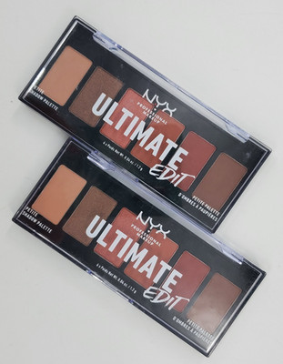 2X NYX Professional Makeup Ultimate Edit Petite Shadow Palette Warm Neutrals New