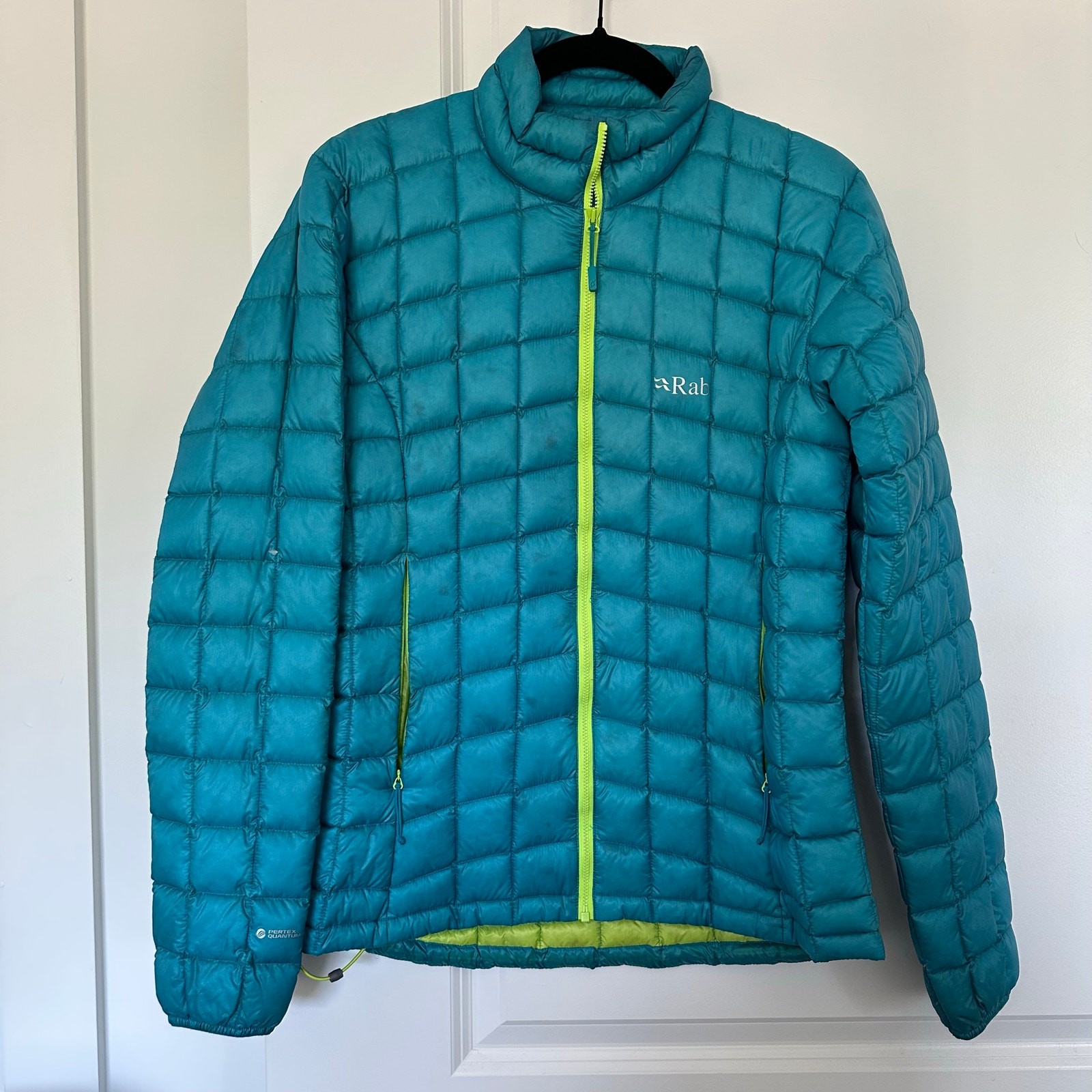 Rab (M) Continuum Jacket Ultralight Down Puffer Blue Green Gorpcore image 3