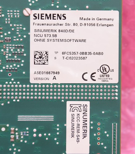 Siemens Sinumerik 840D/DE / 6FC5357-0BB35-0AB0 / NCU 573.5B 1,4GHz 128MB /Ver:A - Bild 2 von 10