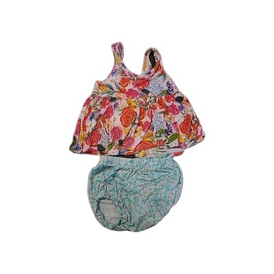 Posh Peanut 2T Girls Summer Floral Set