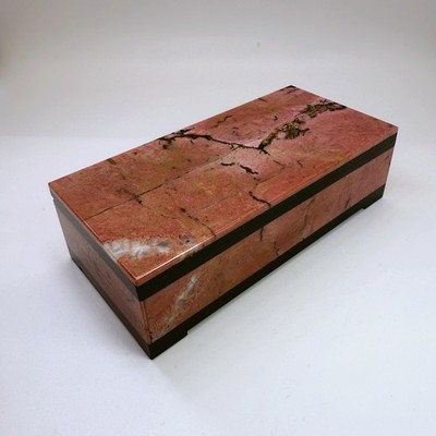 Rhodonite Jewelry Box - Ural Mountains - Handcrafted