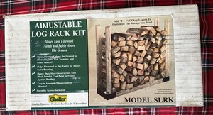 SHELTER Quality Homecare Produccts Adjustable Log Rack Kit Heavy Duty -USA - NOS