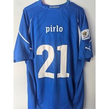 Italy 2010 Andrea Pirlo Home Jersey Men’s XXL Puma World Cup Soccer Shirt