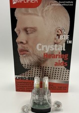 Rechargeable BTE Hearing Amplifier Crystal Clear Sound w/ Case  Charger
