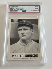 1980 TCMA RENATA GALASSO #105 WALTER JOHNSON PSA 9 POP 3 W/1 GRADED HIGHER RARE