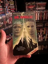 The Island of Dr. Moreau (VHS, 1996) Marlon Brando Val Kilmer New Line Home Vid