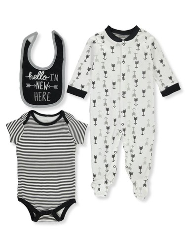 Mini B. Baby Boys' New Here 3-Piece 