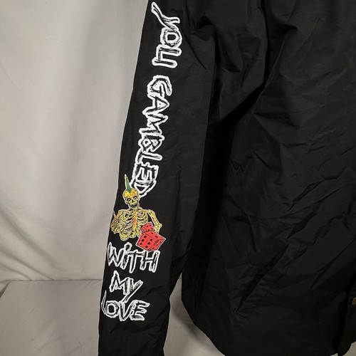 Broken Promises You Gambled With My Love Jacket Size L Black Scale Reaper - Picture 3 of 16