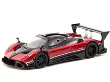 Tarmac Works 1:64 Diecast Model Car Global 64 Pagani Zonda R Rosso Dubai Red