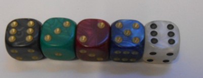 100 x 16 mm Perlenwürfel sechsseitige Brettspiele RPG Großhandel D6 Warhammer