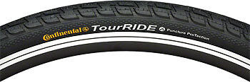Pneu Continental Ride Tour - 700x47c (28x1.75) Noir, Pour VTC Et Vélos électriques