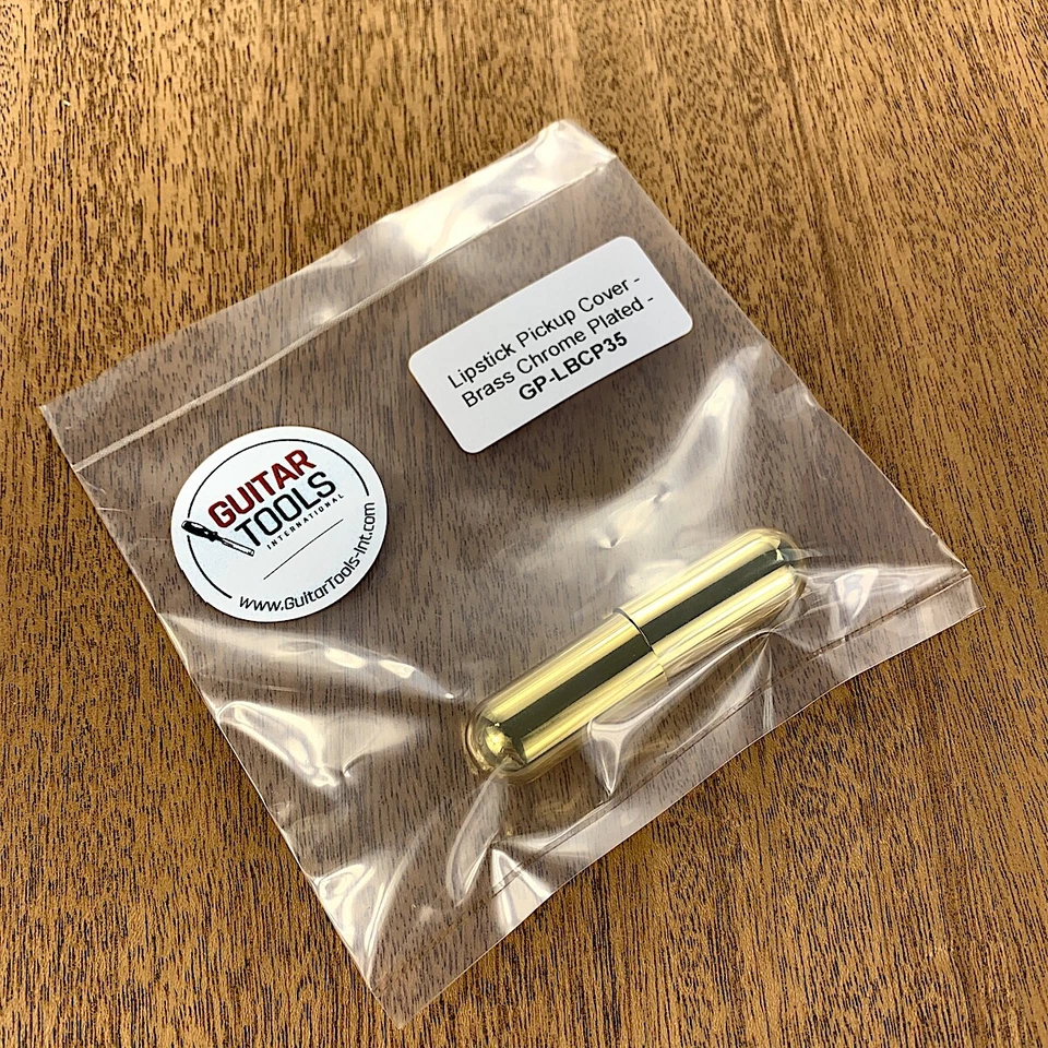 Cubierta para pastillas de lápiz labial - latón chapado en oro - GP-LBGP35 Foto 2 de 3