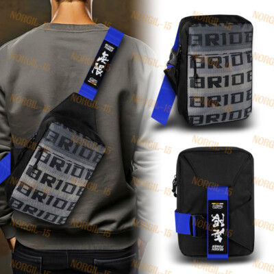 JDM Gradation Crossbody Shoulder Bride Bag With Blue Mugen JDM Straps Backpack