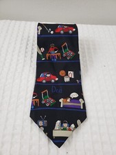 THE SAVE THE CHILDREN COLLECTION DAD'S HOBBIES Men Tie SILK Necktie Sport Casual