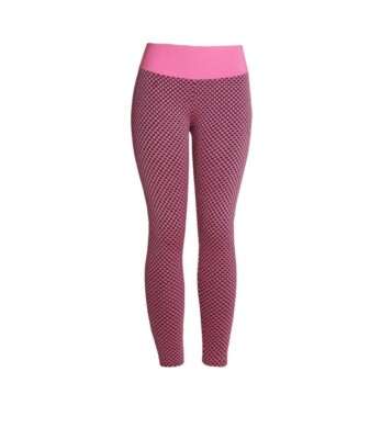 Womens Leggings Size M Pink Stretch Push Up Lift Yoga Gym Running Slimming