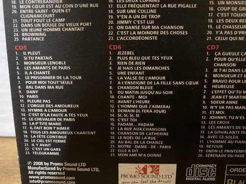 Édith Piaf: La Mome Piaf L'Integrale 1936-1957 CD! 8 CD 179 Tracks! Mint! - Picture 16 of 18