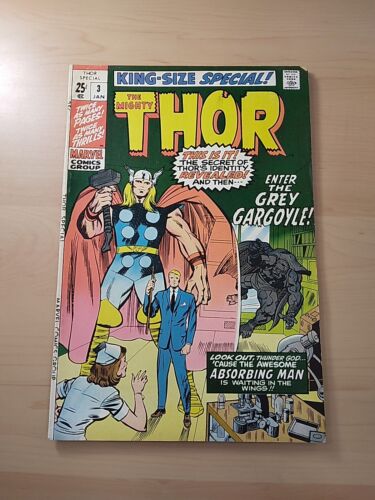 THE MIGHTY THOR KING SIZE SPECIAL #3 (MARVEL 1971) ANNUAL - ORIGIN LOKI VG/VG+ - Picture 1 of 12
