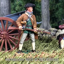 W.Britain 16070 Colonial Militia Standing at Ready, No.2 (Britains)