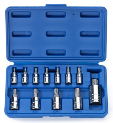 12 Pc 5point Star Torx Tamper Proof Security Bit Socket Set
