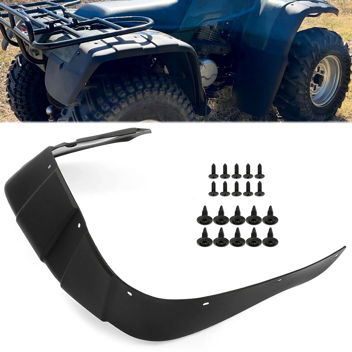 For 96-00 Honda FourTrax TRX 300 FW Right Rear Fender Flaps Mud