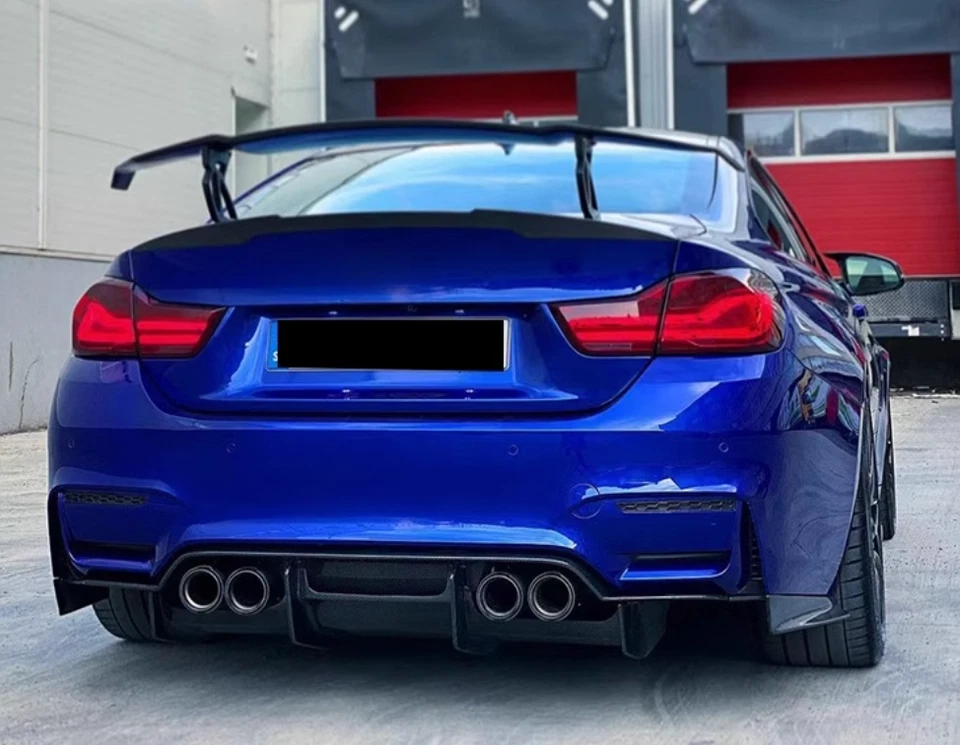 Carbon Fiber Rear Bumper 4PCS Diffuser For BMW F80 M3 F82 F83 M4 15-20 PSM style - Image 3 of 4