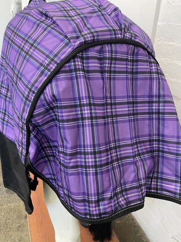 AXIOM 1800D BALLISTIC PURPLE TARTAN/BLK 220g COMBO RUG - 5' 0 CLEARANCE SALE - Picture 6 of 7