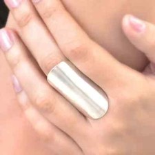Long Statement 925 Sterling silver Band Statement Ring Handmade Ring All Size