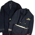 US NAVY OFFICER DRESS COAT OVERCOAT TROUSERS PANTS GROUPING RIBBONS IDENTIFIED