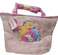 Disney Princess Glitter Tote Bag Satin Pink G...