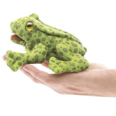 Frosch Fingerpuppe 2761 Stofftier Kuscheltier Folkmanis