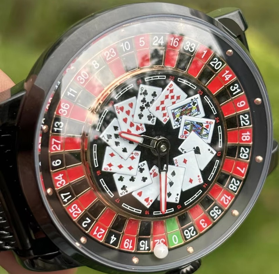 Richard Roulette Rotating & Texas Hold'em Dial NH36 Mechanical Mens