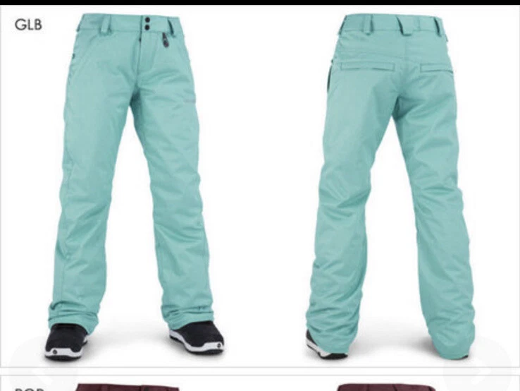 Volcom Frochickie Insulated Snowboard Pants Womens Size Large Blue