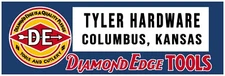 Diamond Edge Tools, Columbus Kansas New Metal Sign: Ships Free - 6 x 18"