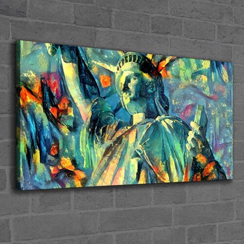 Canvas Wandbild Leinwand Bilder 120x60 Kunst Bild New York Freiheits Statue - Bild 1 von 9